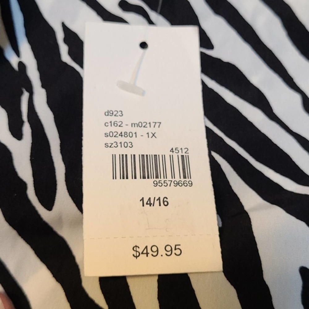 Lane bryant zebra print blouse - Picture 2 of 3